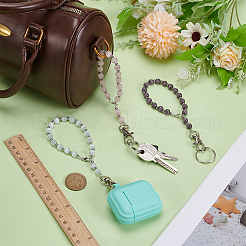 3Pcs Cat Eye Bead Keychains&nbsp;KEYC-FG00006