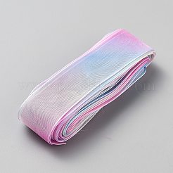 10 Yards Rainbow Color Organza Ribbon&nbsp;OCOR-WH20005-04C