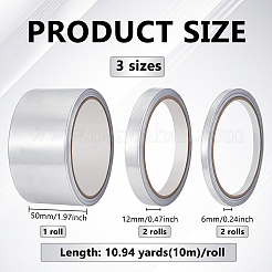 5 Rolls 3 Styles Aluminum Foil Tape&nbsp;AJEW-BC0011-17