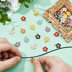 40Pcs 8 Colors Eco-Friendly Zinc Alloy Pendants&nbsp;ENAM-DC0001-90