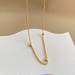 8 Heart Stainless Steel Link Chain Necklaces for Women&nbsp;FS-WG5BF1A-01