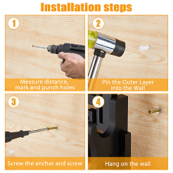 4-Tier Density Board Sword Katana Holder Stands&nbsp;ODIS-WH0081-10
