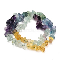 Natural Multicolor Fluorite Beads Strands&nbsp;G-D109-B02