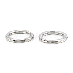 Non-Tarnish 304 Stainless Steel Split Key Ring Clasps&nbsp;STAS-A054-01E