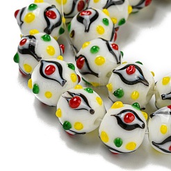 Handmade Lampwork Beads Strands&nbsp;LAMP-N025-05G
