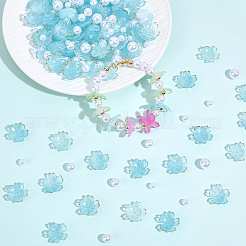 120Pcs Acrylic Bead Caps&nbsp;OACR-PA0002-13B
