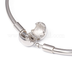 Non-Tarnish 304 Stainless Steel European Style Bangle Making&nbsp;MAK-G014-04P