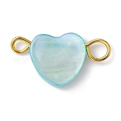 Natural Freshwater Shell Dyed Connector Charms&nbsp;PALLOY-JF02244-01