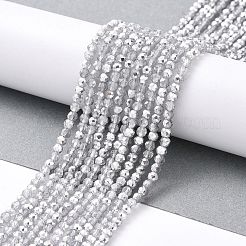 Transparent Electroplate Glass Beads Strands&nbsp;GLAA-H021-01B-HP06