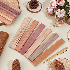 12Pcs 6 Colors Wood Board&nbsp;DIY-BC0017-36