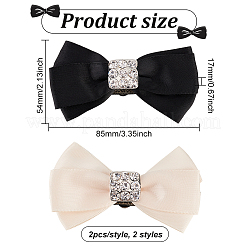 4Pcs 2 Colors Polyester Bowknot Shoe Decorations&nbsp;FIND-FG0002-38