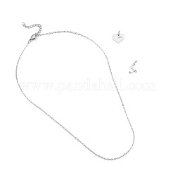 1Pc 304 Stainless Steel Cable Chain Necklaces&nbsp;NJEW-TA0001-24R