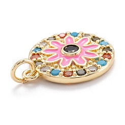 Real 18K Gold Plated Brass Micro Pave Cubic Zirconia Pendants&nbsp;ZIRC-M114-51G