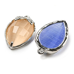 Natural & Synthetic Mixed Gemstone Faceted Pendants&nbsp;G-M431-06P-B