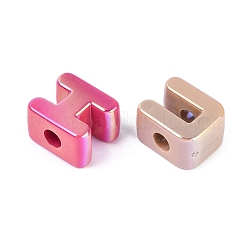 UV Plating Opaque Acrylic European Beads&nbsp;OACR-Q199-09