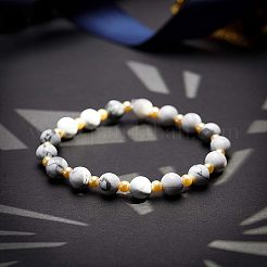 Natural Howlite Beads Strands&nbsp;G-OC0001-51