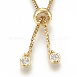 Adjustable Brass Necklace Making&nbsp;X-KK-Q746-002G