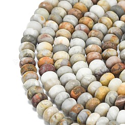 Natural Gobi Agate Beads Strands&nbsp;G-P575-A27-6x4mm