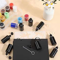 Plastic Refillable Dropper Bottle & Mini Transparent Plastic Funnel Hopper&nbsp;DIY-GF0010-10B
