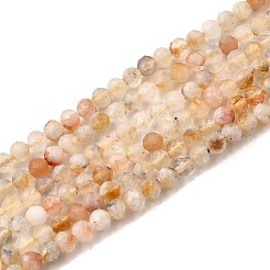 Natural Citrine(Heated) Beads Strands&nbsp;G-G155-B03-01-A