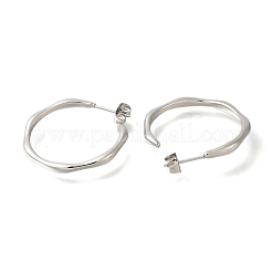 304 Stainless Steel Ring Stud Earrings for Women&nbsp;EJEW-S227-57P