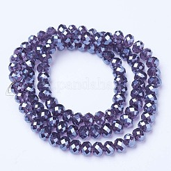 Electroplate Glass Beads Strands&nbsp;EGLA-A034-T1mm-A16