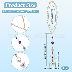 Alloy & Glass Pearl & Shell & Brass Pendant Decorations&nbsp;HJEW-BM00036