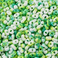 Two Tone Baking Paint Glass Seed Beads&nbsp;SEED-C003-01E