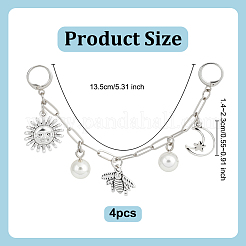 4Pcs Brass Boot Strap Chains&nbsp;HJEW-OC00242