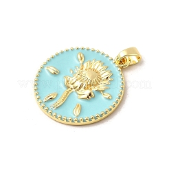 Brass Enamel Pendants&nbsp;KK-I378-11G