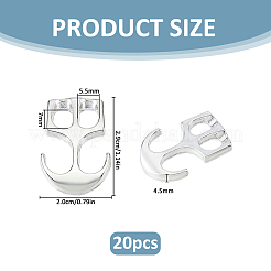 20Pcs Zinc Alloy Hook Clasps&nbsp;FIND-FH0017-96