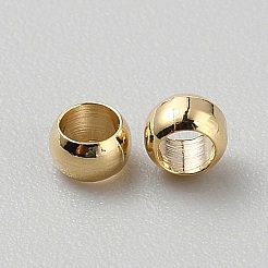Brass Crimp Beads&nbsp;KK-WH0056-83C-G02