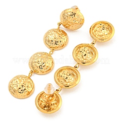 304 Stainless Steel with Textured Stud Earrings for Women&nbsp;EJEW-Z053-05G-01