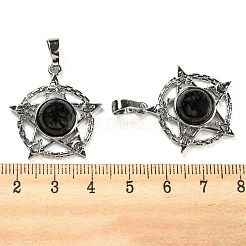 Natural Obsidian Pendants&nbsp;G-P517-01P-05