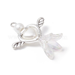 Acrylic & Tibetan Style Alloy Pendants&nbsp;PALLOY-JF04328