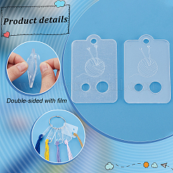 30Pcs Acrylic Thread Winding Boards&nbsp;TOOL-PH0001-79A