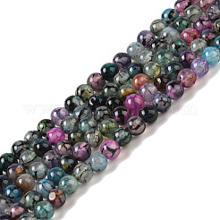 Natural Dragon Veins Agate Bead Strands&nbsp;X-G-NH0013-B01-01