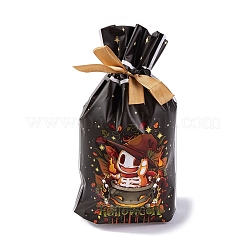 50Pcs Rectangle Halloween Candy Plastic Bags&nbsp;ABAG-U001-01H