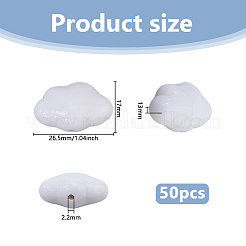 50Pcs Opaque Acrylic Beads&nbsp;OACR-DC0001-44