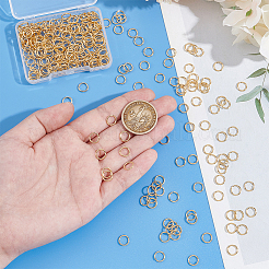 300Pcs 304 Stainless Steel Open Jump Rings&nbsp;STAS-UN0058-56G-04