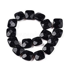Synthetic Blue Goldstone Beads Strands&nbsp;G-T138-166