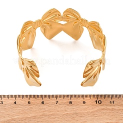 304 Stainless Steel Cuff Bangles for Women&nbsp;BJEW-P347-02B