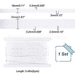 6 Yards 2-Row Plastic Snap Button Tape&nbsp;FIND-PH0010-28A