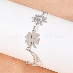 304 Stainless Steel Link Bracelets&nbsp;SA-CBA7739-03P