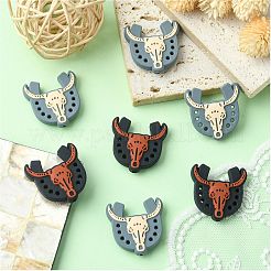 10Pcs 2 Styles Cartoon Yak Head Silicone Beads&nbsp;JX884A