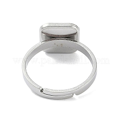 Non-Tarnish 304 Stainless Steel Adjustable Ring Components&nbsp;STAS-Z064-03P
