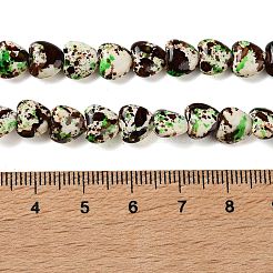 Spray Printed Synthetic Turquoise Beads Strands&nbsp;TURQ-P002-01A-02