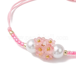 Adjustable Nylon Cord Braided Beads Bracelets&nbsp;BJEW-MZ00170-05