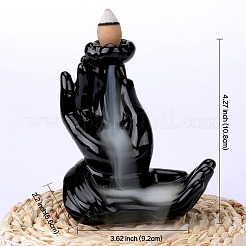 Ceramics Decorative Backflow Incense Burner Buddha's Hand Incense Holders Decoration Gift&nbsp;JX850A