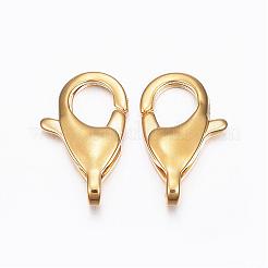 304 Stainless Steel Lobster Claw Clasps&nbsp;STAS-L187-01G